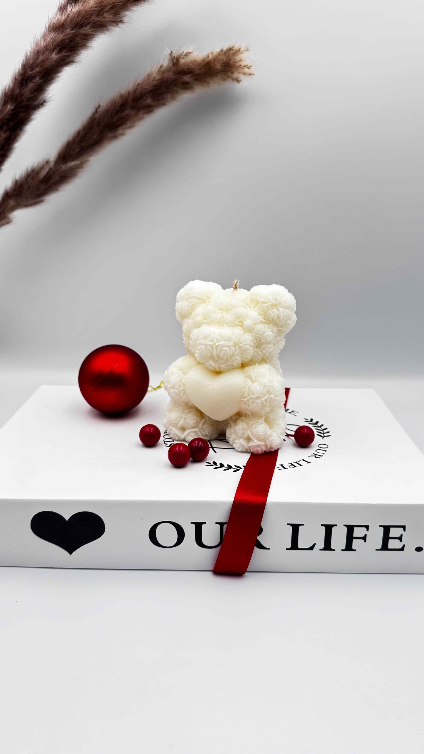 Heart Bear Candle